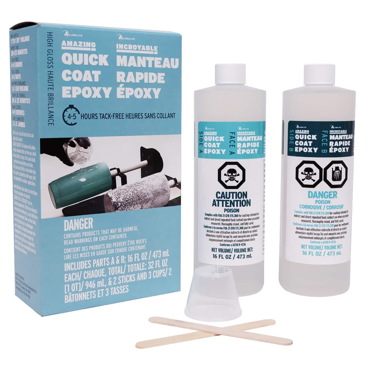 Alumilite Amazing High Gloss Quick Coat Epoxy, 32oz.